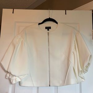 Topshop super puff sleeve sweater/light coat